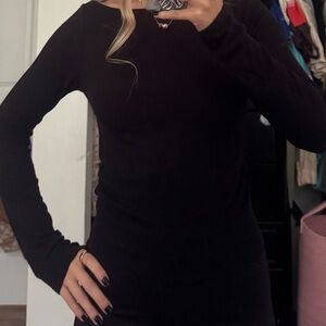 Wild Fable Black Ribbed Top